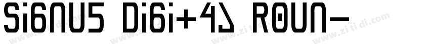 Signus Digital Roun字体转换